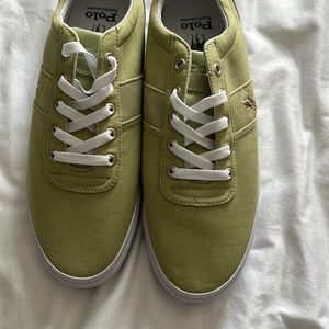 Polo Ralph Lauren Men's size 9 green rubber shoes.
